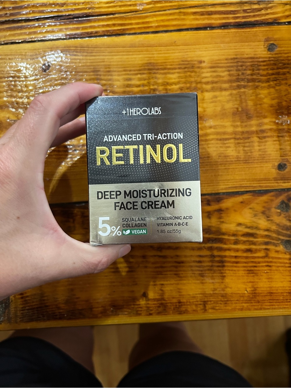 Retinol Deep Moisturizing Face Cream — Gold/Black